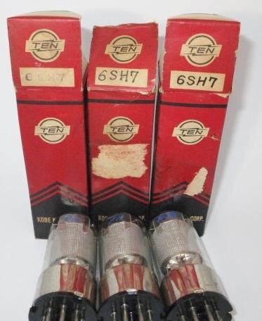 即決≪U-1731≫ 6SH7-GT TEN 3本 箱おまけ 真空管 テン 6SH7 GT