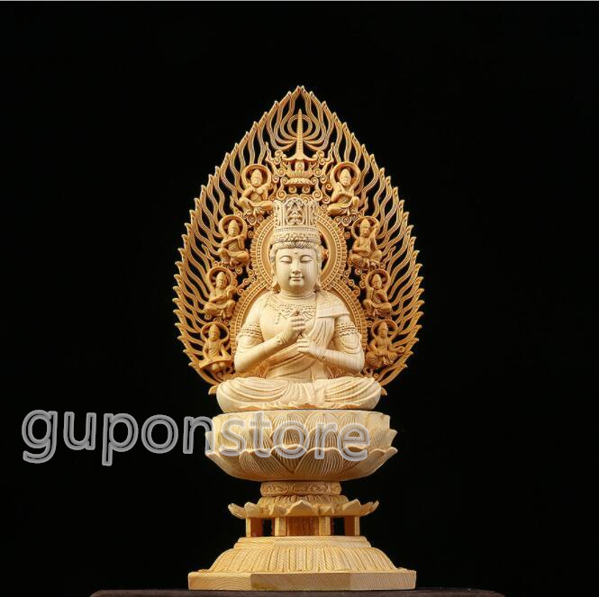総檜材 大日如来座像 仏教工芸品 木彫仏教 精密彫刻 仏師で仕上げ品