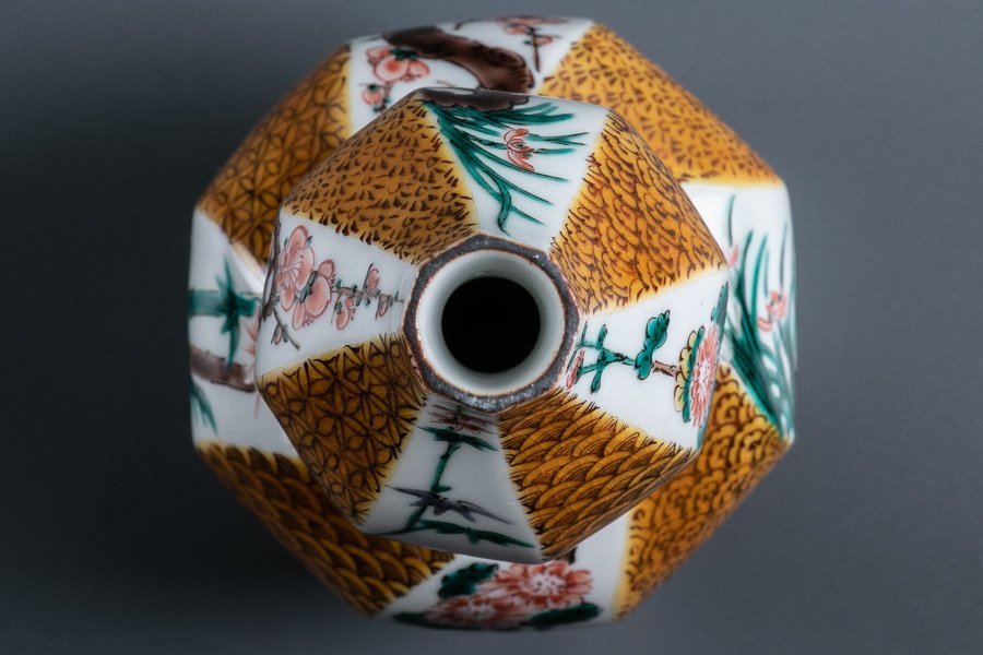 古九谷鉄釉色絵四君子徳利 【公式通販】