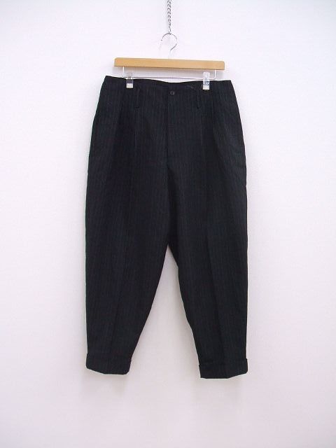2-0918T♪ Scye Polyester Striped Zoot Trousers ストライプ ズート 