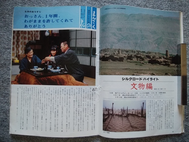 グラフNHK 1981年8月号（B5 サイズ、96頁）綴じ穴有り マリコ  