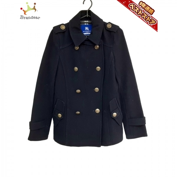 バーバリーブルーレーベル Burberry Blue Label Pコート サイズ38 M