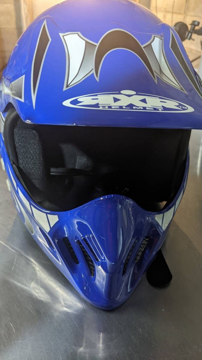 送料無料，限定SALE RXR オフロード ヘルメット モデルS-600 青色 サイズ L ５９－６０ｃｍ(Lサイズ)｜売買されたオークション情報、yahooの商品情報をアーカイブ公開 - オークファン フルフェイス（オフロード用）