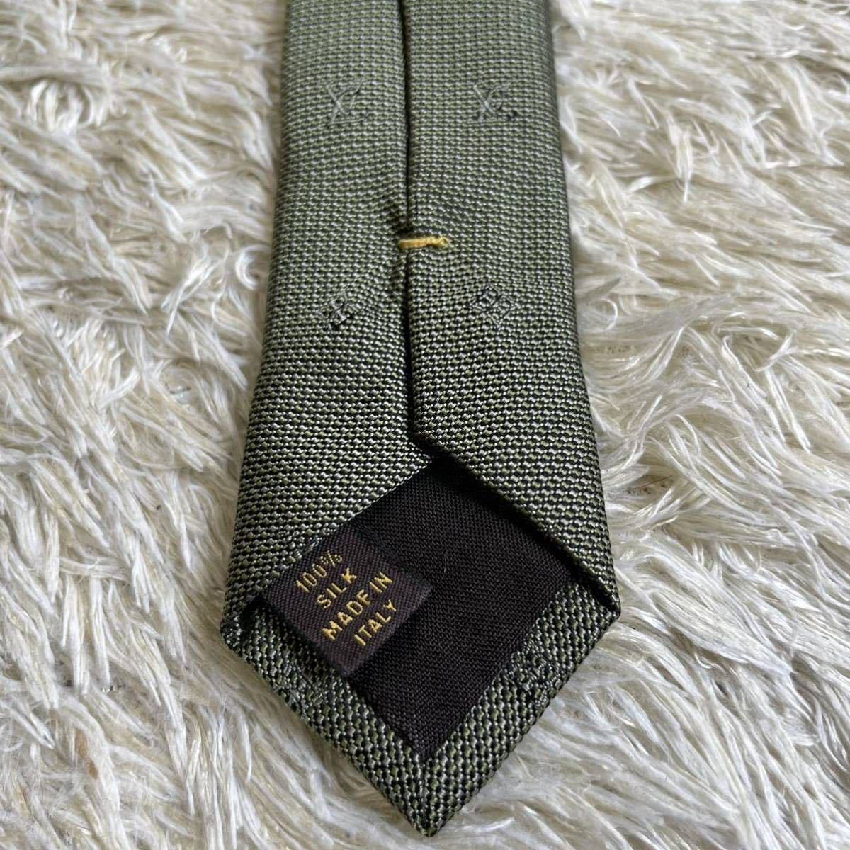 1円 極美品 ルイヴィトン LV LOUIS VUITTON ネクタイ メンズ 紳士