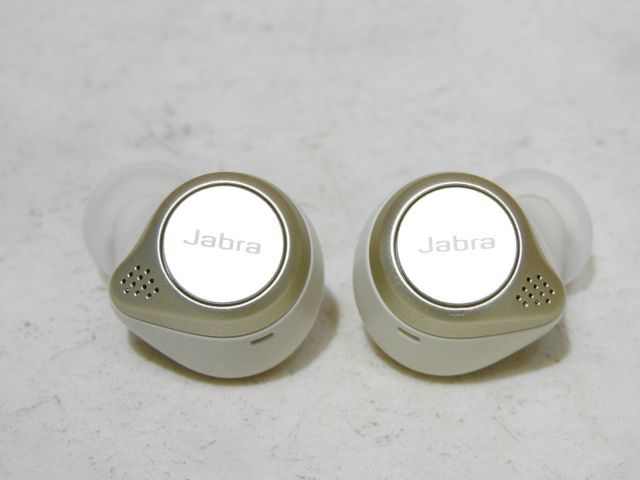 1円〜 中古 Jabra Elite 75t ゴールドベージュ 完全ワイヤレスイヤホン