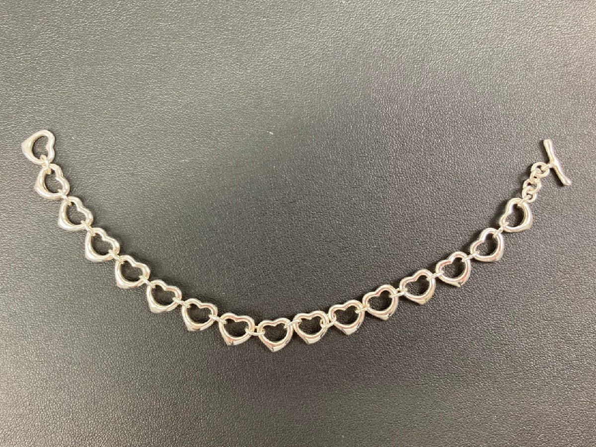  TIFFANY＆Co. ティファニー オープンハート ブレスレット ９２５ シルバー J8295(ブレスレット)｜売買されたオークション情報、yahooの商品情報をアーカイブ公開 - オークファン ブレスレット