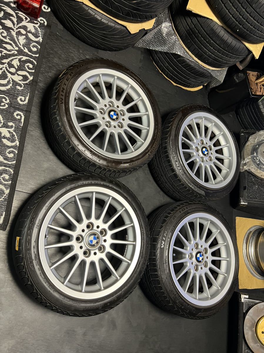  BMW Z3純正 スタッドレスタイヤホイール 17インチ 7.5J＋41 8.5J＋41 PCD120 ５穴 215/45R17(スタッドレスタイヤ)｜売買されたオークション情報、yahooの商品情報をアーカイブ公開 - オークファン 5穴