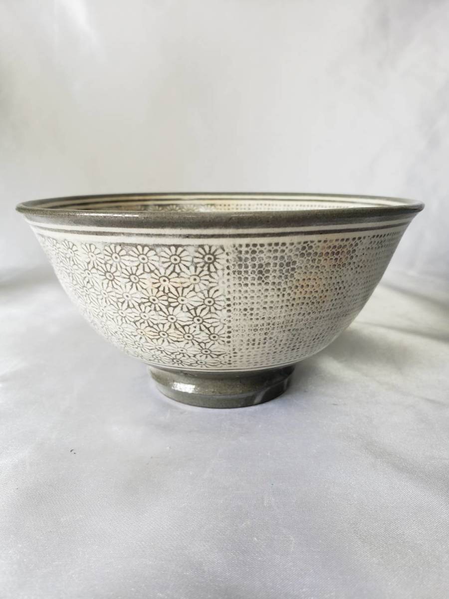 韓国茶碗 茶道具 韓国陶磁器 粉青沙器 三島茶碗 具誠會作 三島茶碗（朝鮮時代