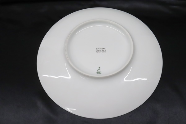 J.L Coquet ジャン・ルイ・コケ 食器 1枚 1枚メーカー直営 J.L Coquet ジャン ルイ コケ エミスフェール プレゼンテーションプレート 32cm プラチナストライプ 大皿 
