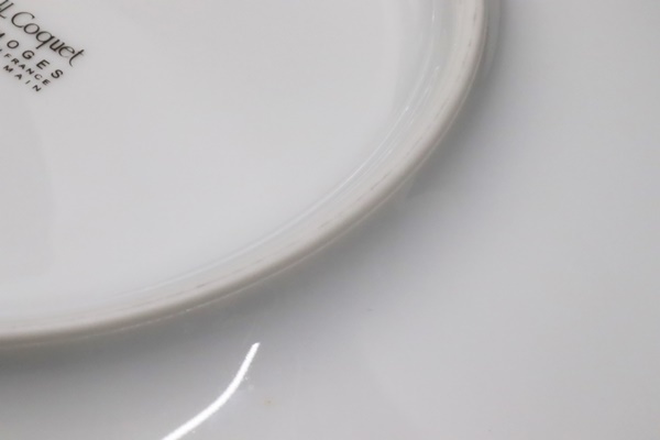 J.L Coquet ジャン・ルイ・コケ 食器 1枚 1枚メーカー直営 J.L Coquet ジャン ルイ コケ エミスフェール プレゼンテーションプレート 32cm プラチナストライプ 大皿 