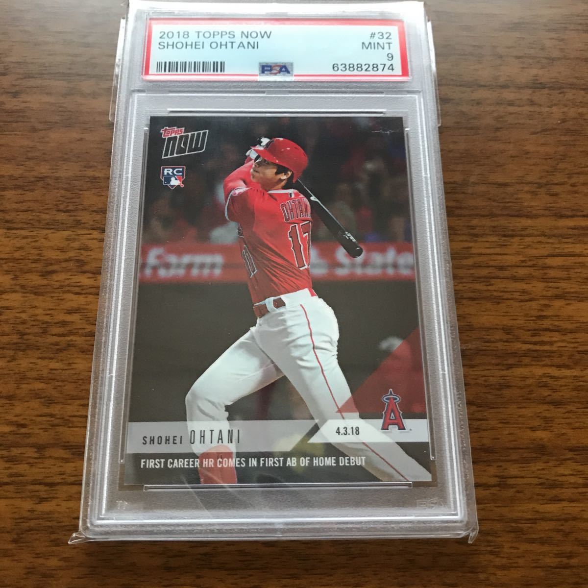 大谷翔平 PSA9 ルーキーカード topps Topps MINT - now 0 鑑定済 