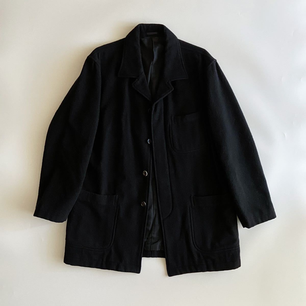 90s コムデギャルソンオム comme des garons homme 比翼 コート ステン 