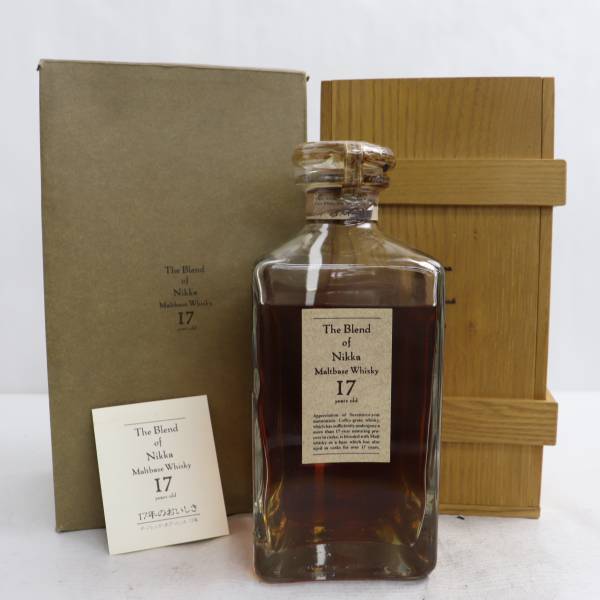 1円~NIKKA（ニッカ）ザ ブレンド オブ ニッカ 17年 モルトベース 45
