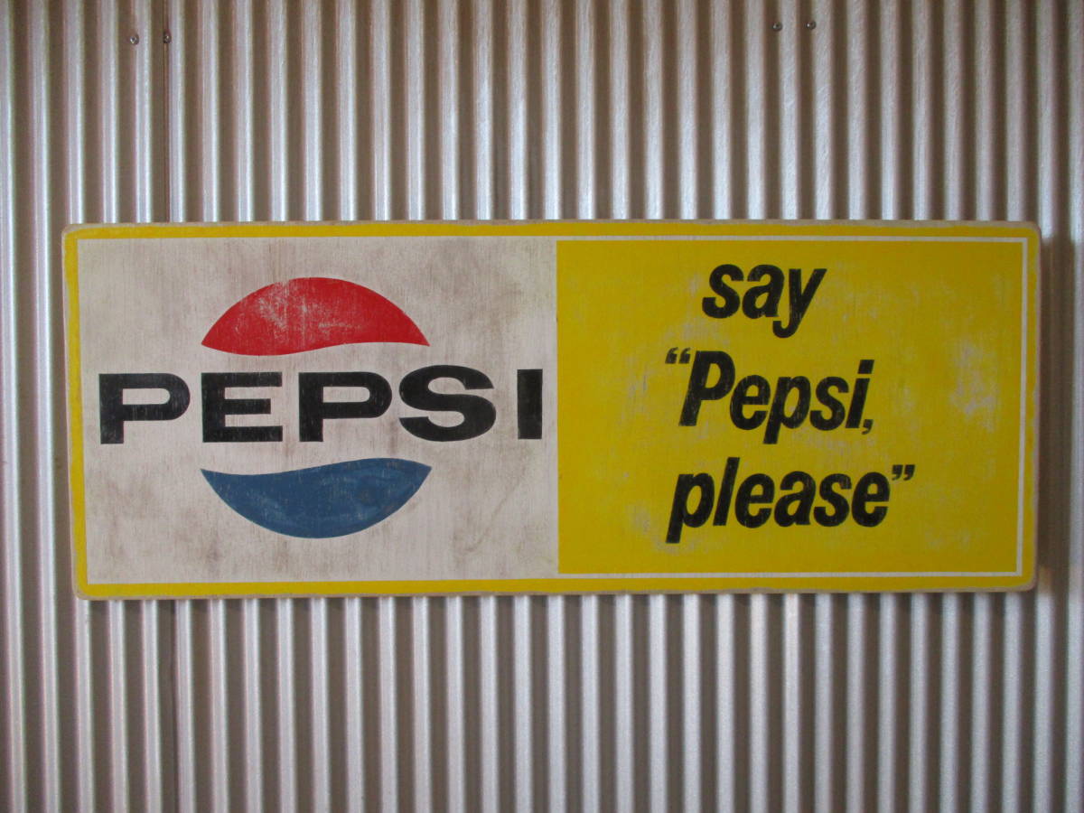 ビンテージサイン木製看板 検 PEPSIペプシアドバタイジング ビンテージサイン木製看板 検 PEPSIペプシアドバタイジング