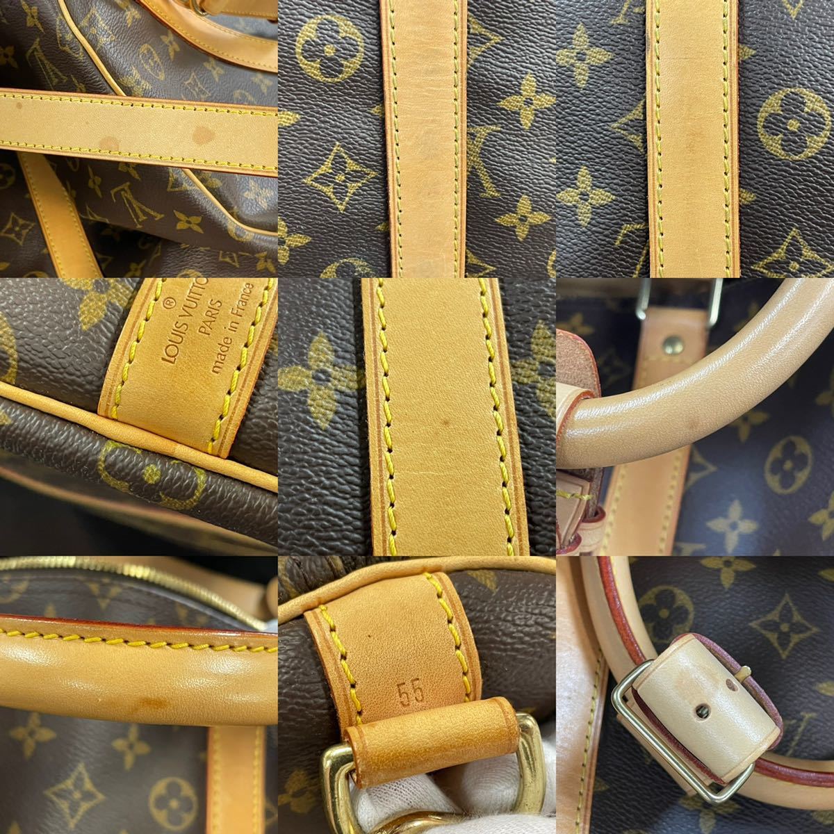 1円スタート LOUIS VUITTON / TH0977 ルイヴィトン キーポルバンドリエール55 モノグラム ボストンバッグ トラベルバッグ パドロック付き ルイヴィトン LOUIS モノグラム ハンドバッグ M51130 キーポル55