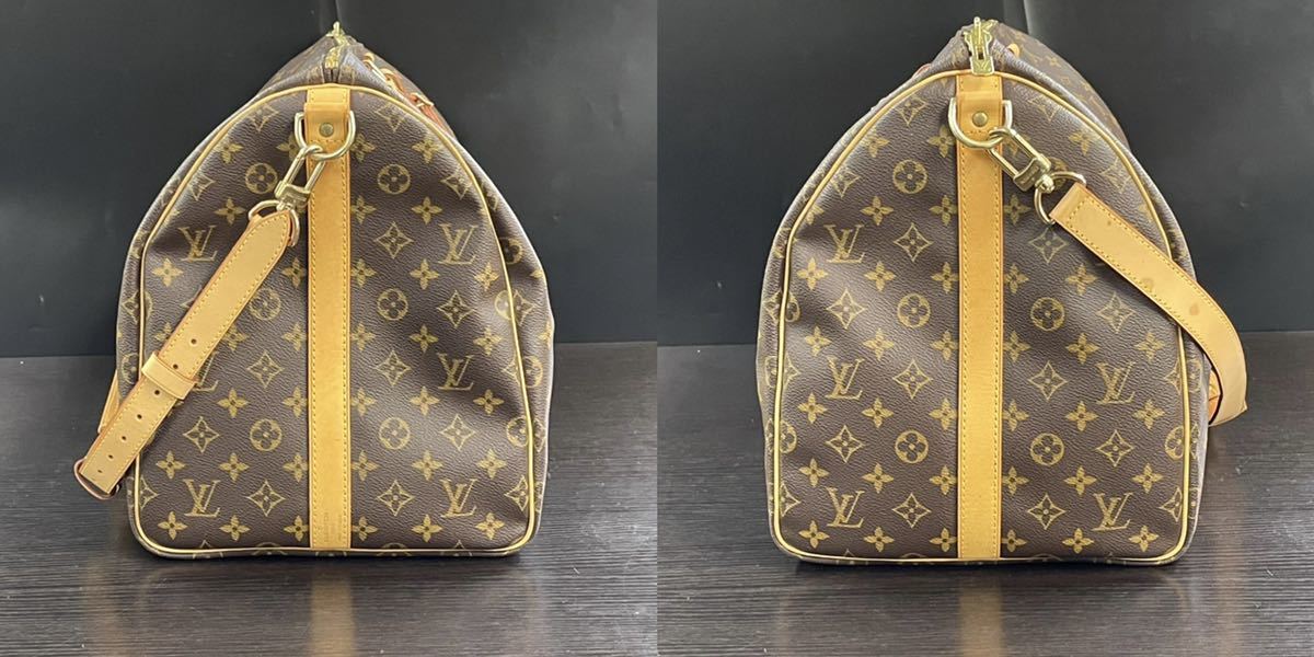 1円スタート LOUIS VUITTON / TH0977 ルイヴィトン キーポルバンドリエール55 モノグラム ボストンバッグ トラベルバッグ パドロック付き ルイヴィトン LOUIS モノグラム ハンドバッグ M51130 キーポル55