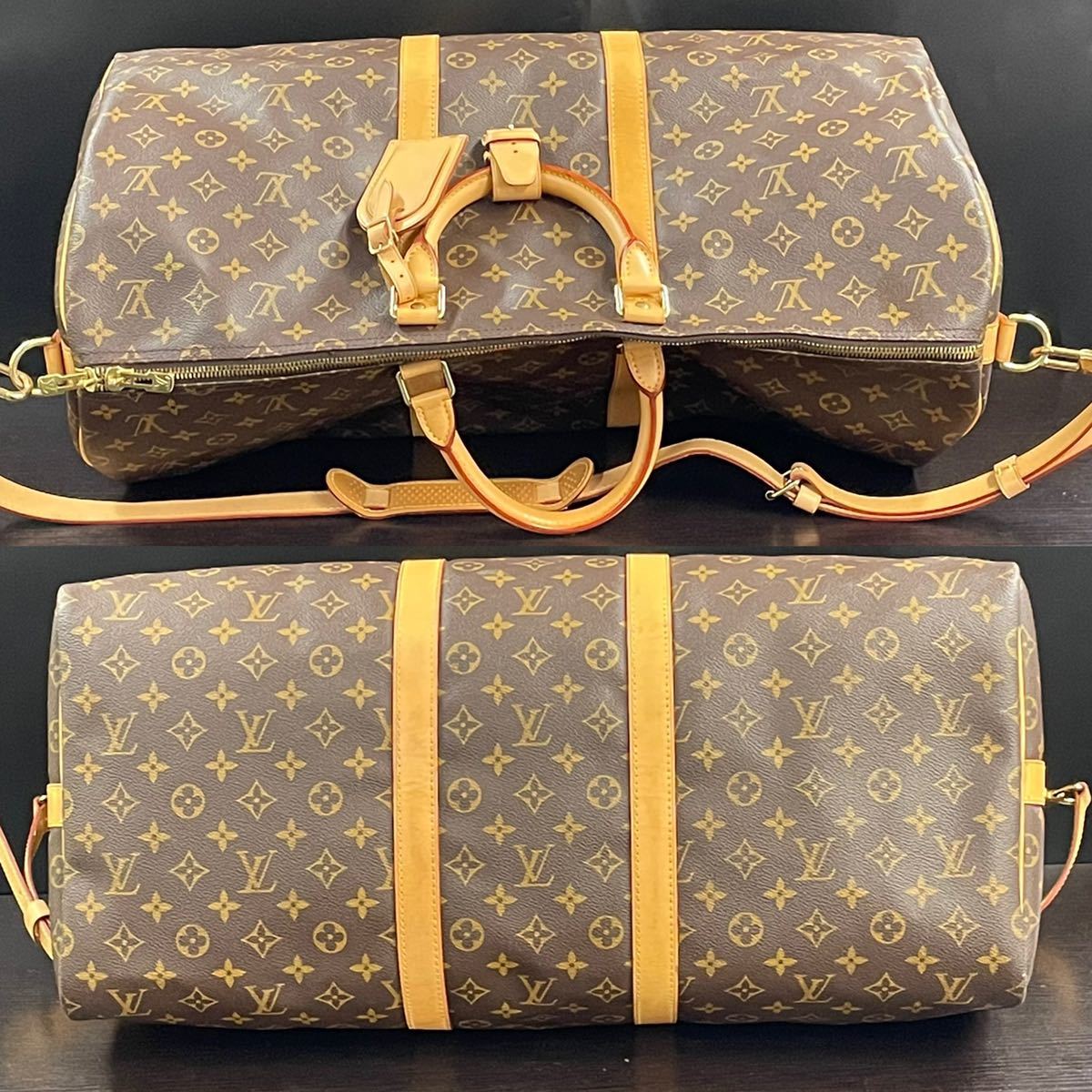 1円スタート LOUIS VUITTON / TH0977 ルイヴィトン キーポルバンドリエール55 モノグラム ボストンバッグ トラベルバッグ パドロック付き ルイヴィトン LOUIS モノグラム ハンドバッグ M51130 キーポル55