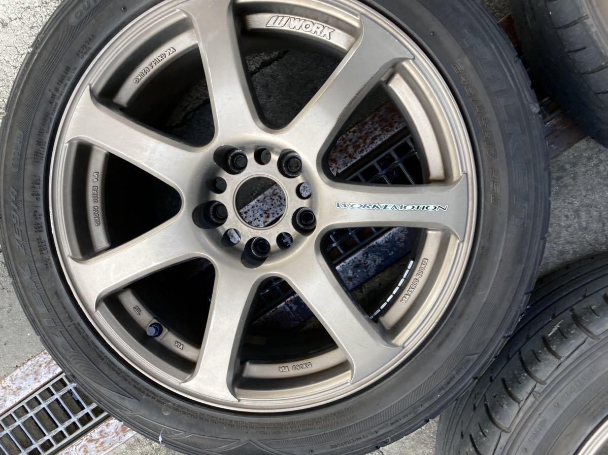 WORK EMOTION XT7 フロント17インチ7j +32 リア 17イン8J +32 5穴