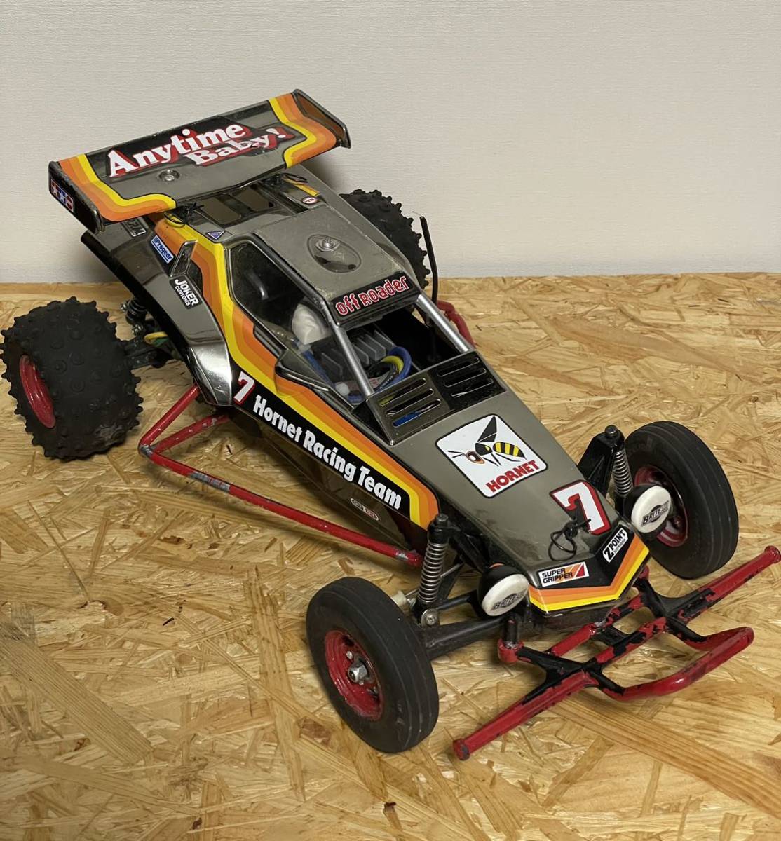 本物保証，100%新品 タミヤ ホーネット ラジコンカー 電動 TAMIYA RACING 当時物 ラジコン ＨＯＲＮＥＴ メタリック メッキ 鏡面(田宮模型)｜売買されたオークション情報、yahooの商品情報をアーカイブ公開 - オーク 田宮模型
