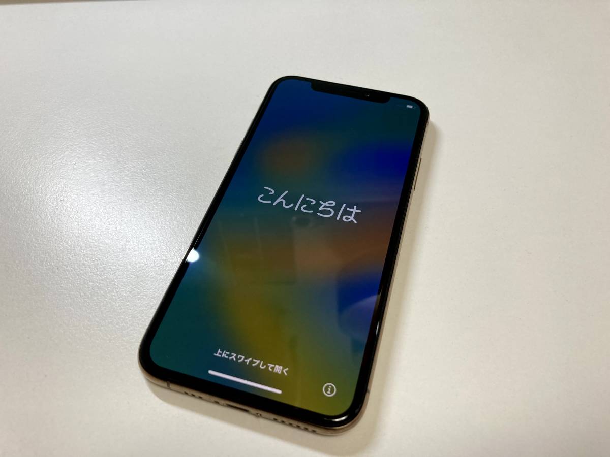 美品】iPhoneXS 64GB ゴールド SIMフリー バッテリー100％ 本体みに