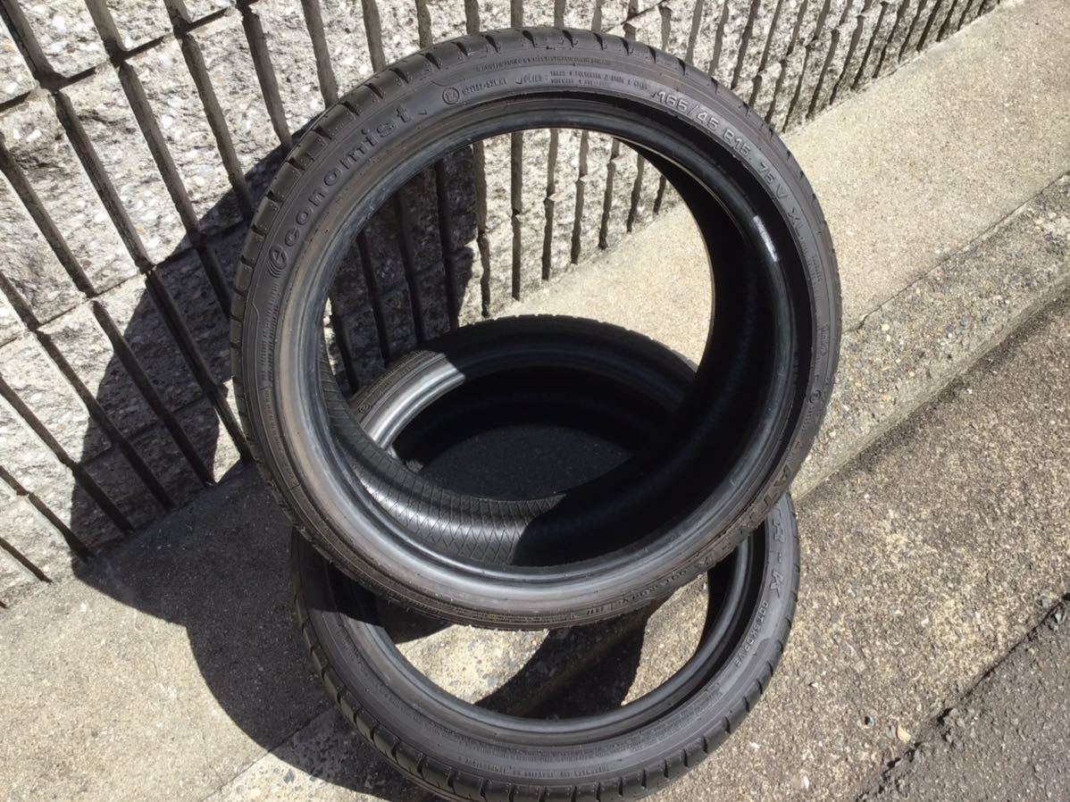 economist エコノミスト 165/45R15 バリ山(約9分山) 15インチ タイヤ2