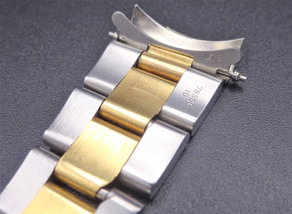 1円～！ROLEX ロレックス 純正ハードブレス 78353 FF457B S3 取付幅約 