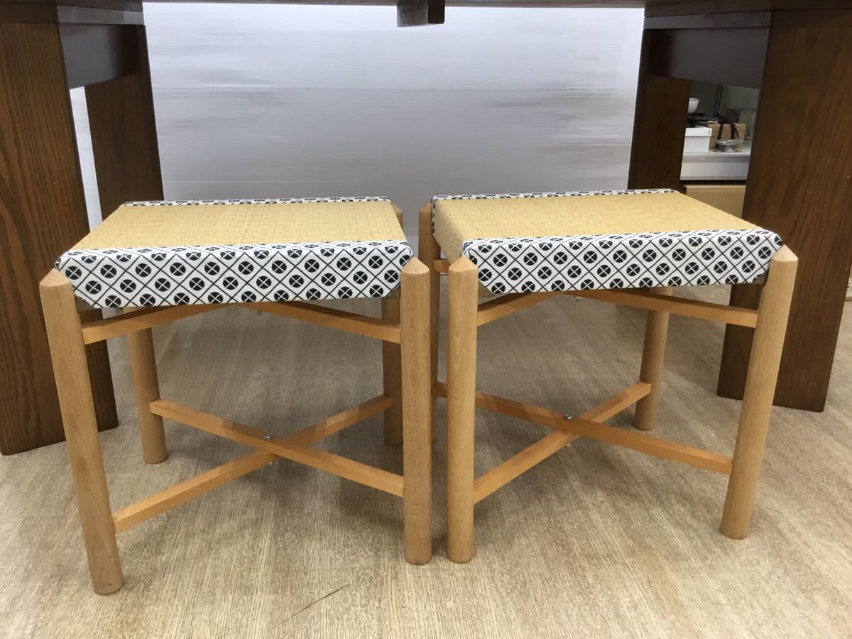御園棚 茶道具 椅子2客付 送料込）茶器⁄茶道具 立礼棚 立礼棚