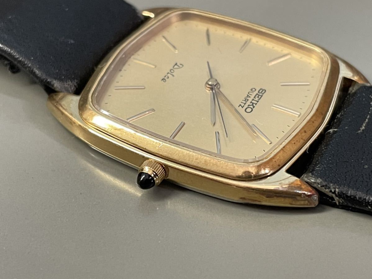 1円〜セイコー SEIKO クォーツ Dolce ドルチェ 6030-5260 ゴールド