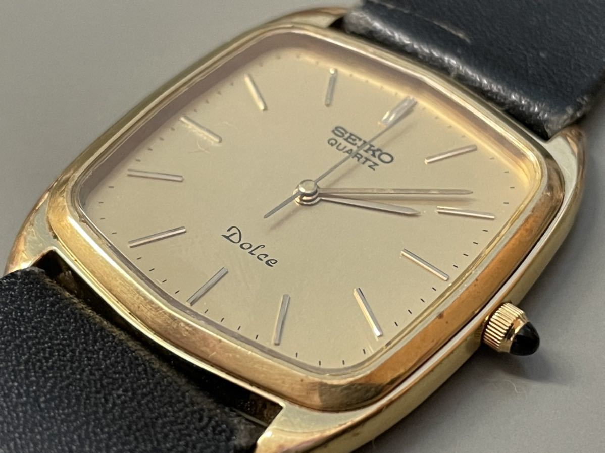 1円〜セイコー SEIKO クォーツ Dolce ドルチェ 6030-5260 ゴールド