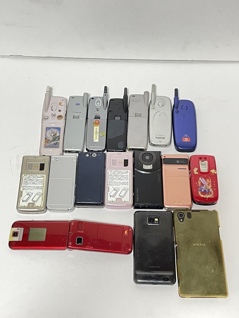 ジャンク 携帯 まとめ売り ガラケー スマホ 計17台 ドコモ J-PHONE