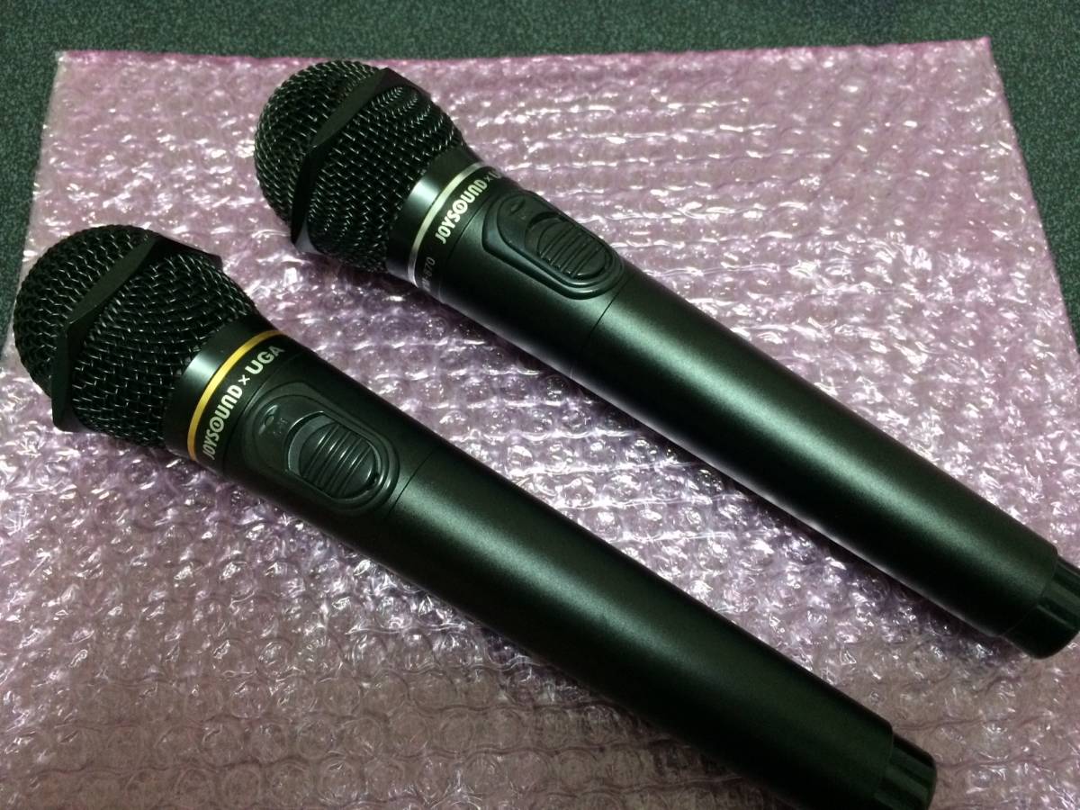 美品☆JOYSOUND電波式ワイヤレスマイク2本セットWM-870×2☆ 美