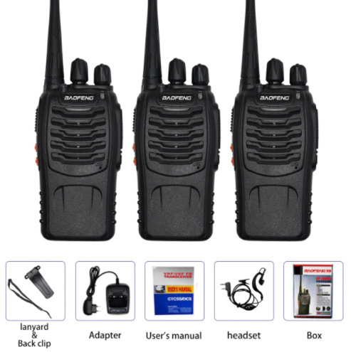 x337a 　トランシーバー 3台セット baofeng BF-888S 5ワット 5Km 16ch　 ポータブル 　充電式　アウトドア トランシーバー x337a 3台セット
