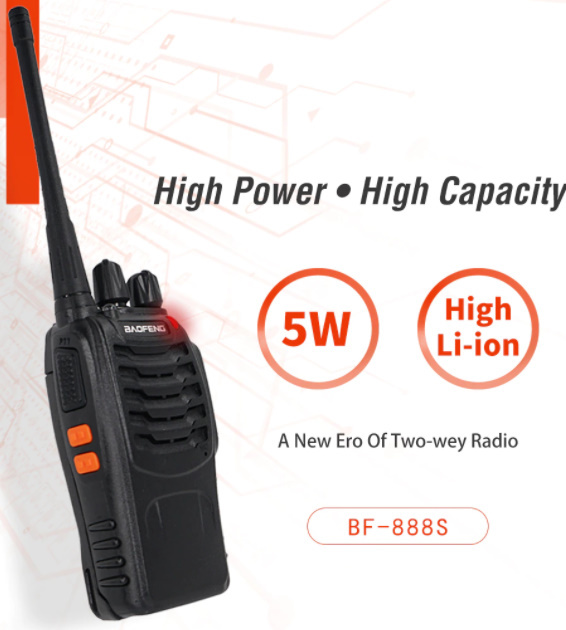 x337a 　トランシーバー 3台セット baofeng BF-888S 5ワット 5Km 16ch　 ポータブル 　充電式　アウトドア トランシーバー x337a 3台セット