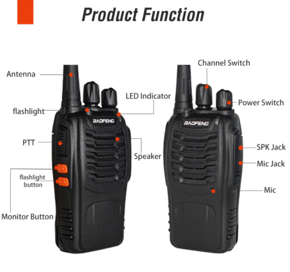 x337a 　トランシーバー 3台セット baofeng BF-888S 5ワット 5Km 16ch　 ポータブル 　充電式　アウトドア トランシーバー x337a 3台セット