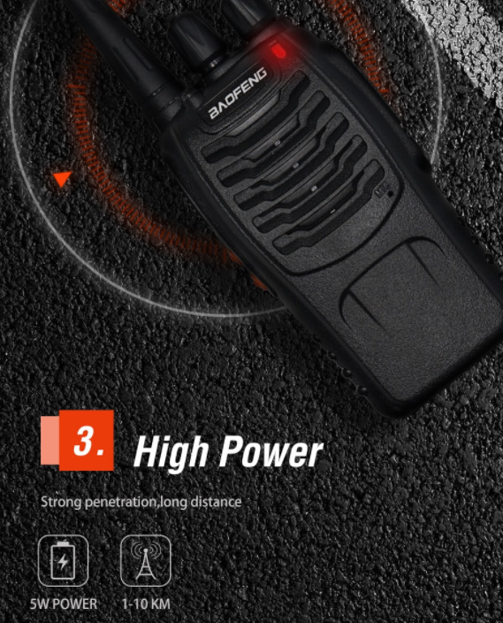 x337a 　トランシーバー 3台セット baofeng BF-888S 5ワット 5Km 16ch　 ポータブル 　充電式　アウトドア トランシーバー x337a 3台セット