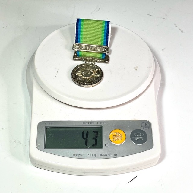 総重量43g 銀製 大東亜戦争従軍記章 勲章 旧日本軍 骨董 アンティーク