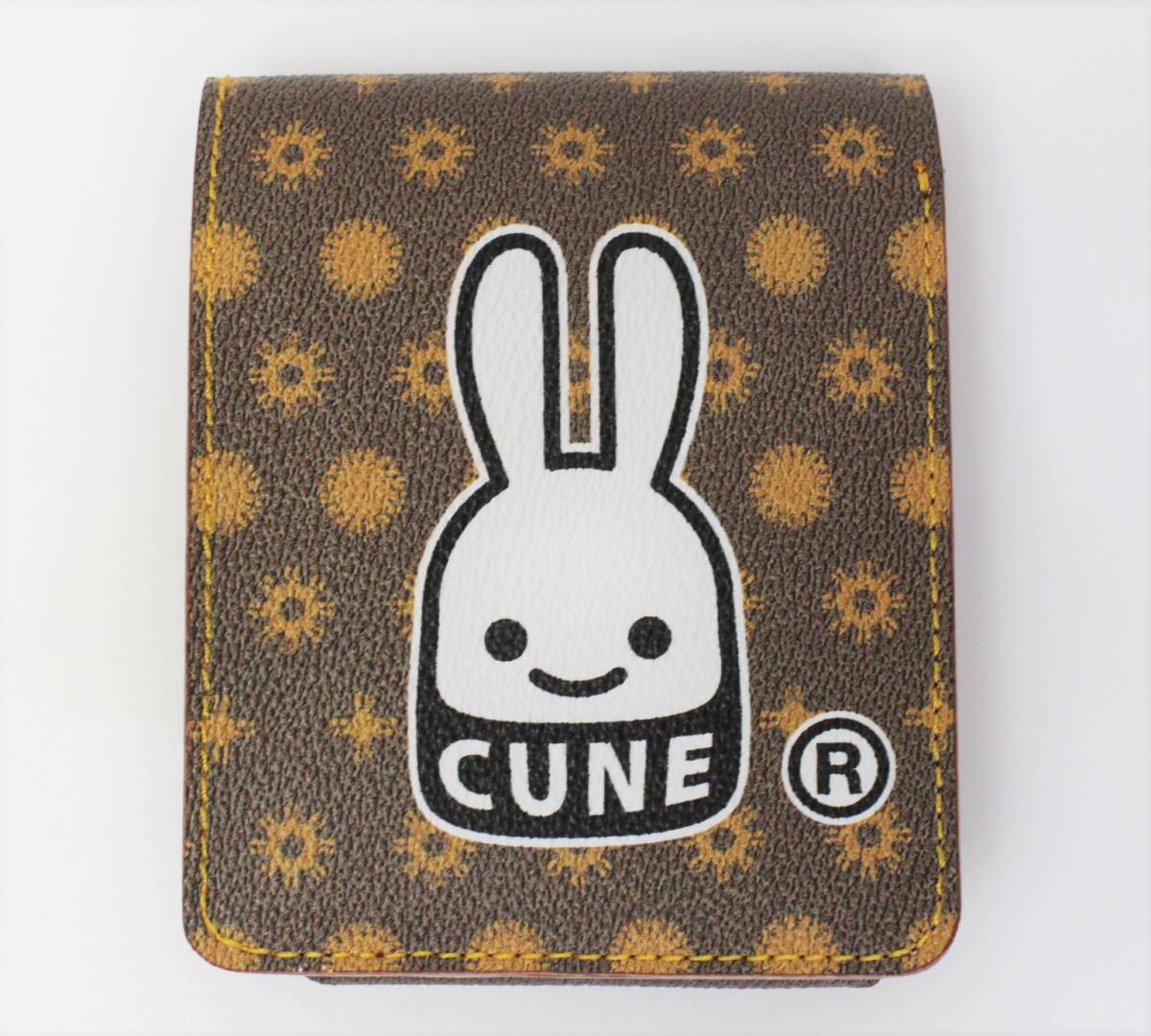 CUNE 二つ折り財布 CE93キューン モノグラム二つ折り財布 日本製 モノグラム レザー 財布