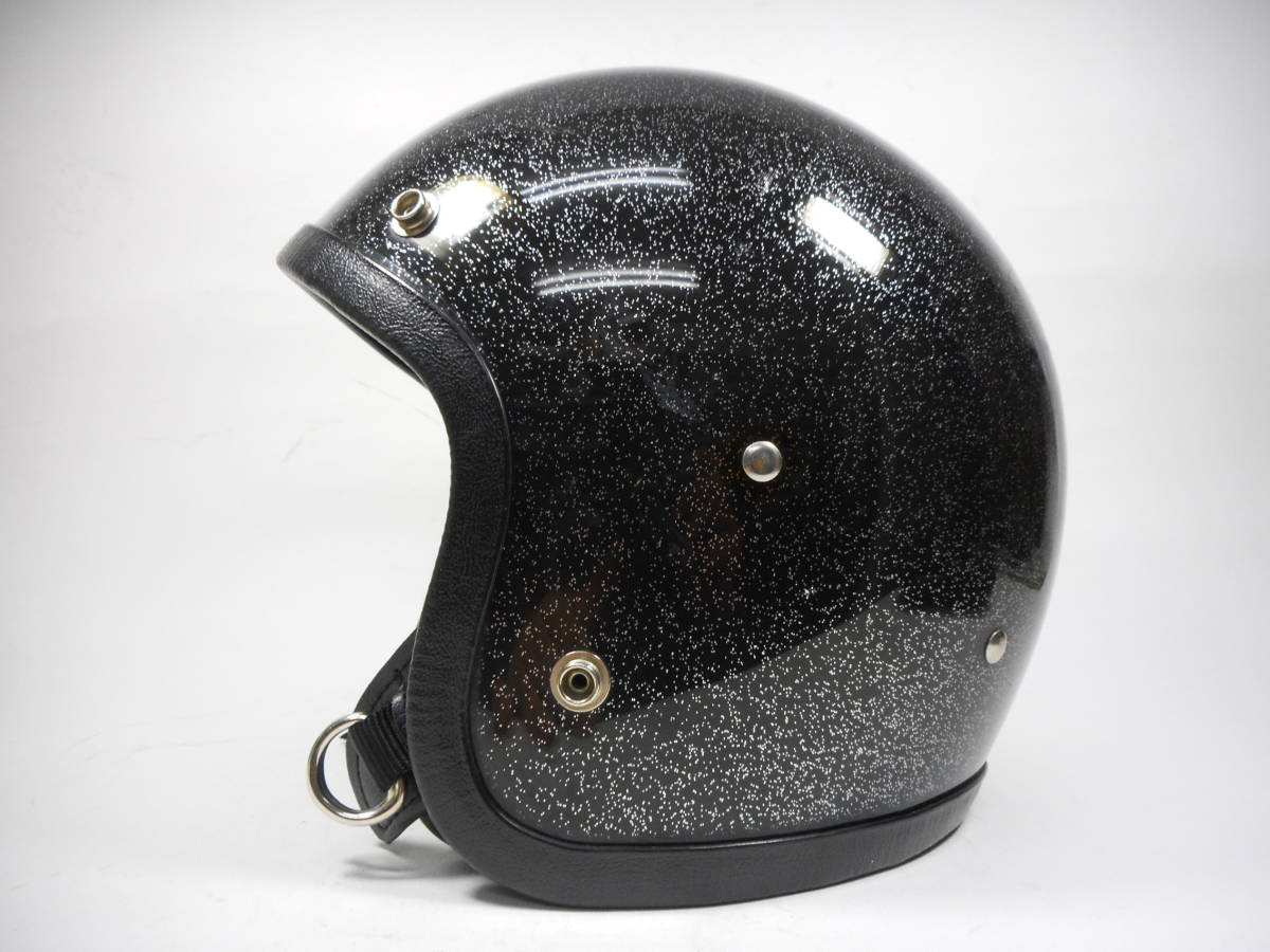 ビンテージヘルメット 美品！60s LSI-4150 ジェットヘルメット 黒ラメ 