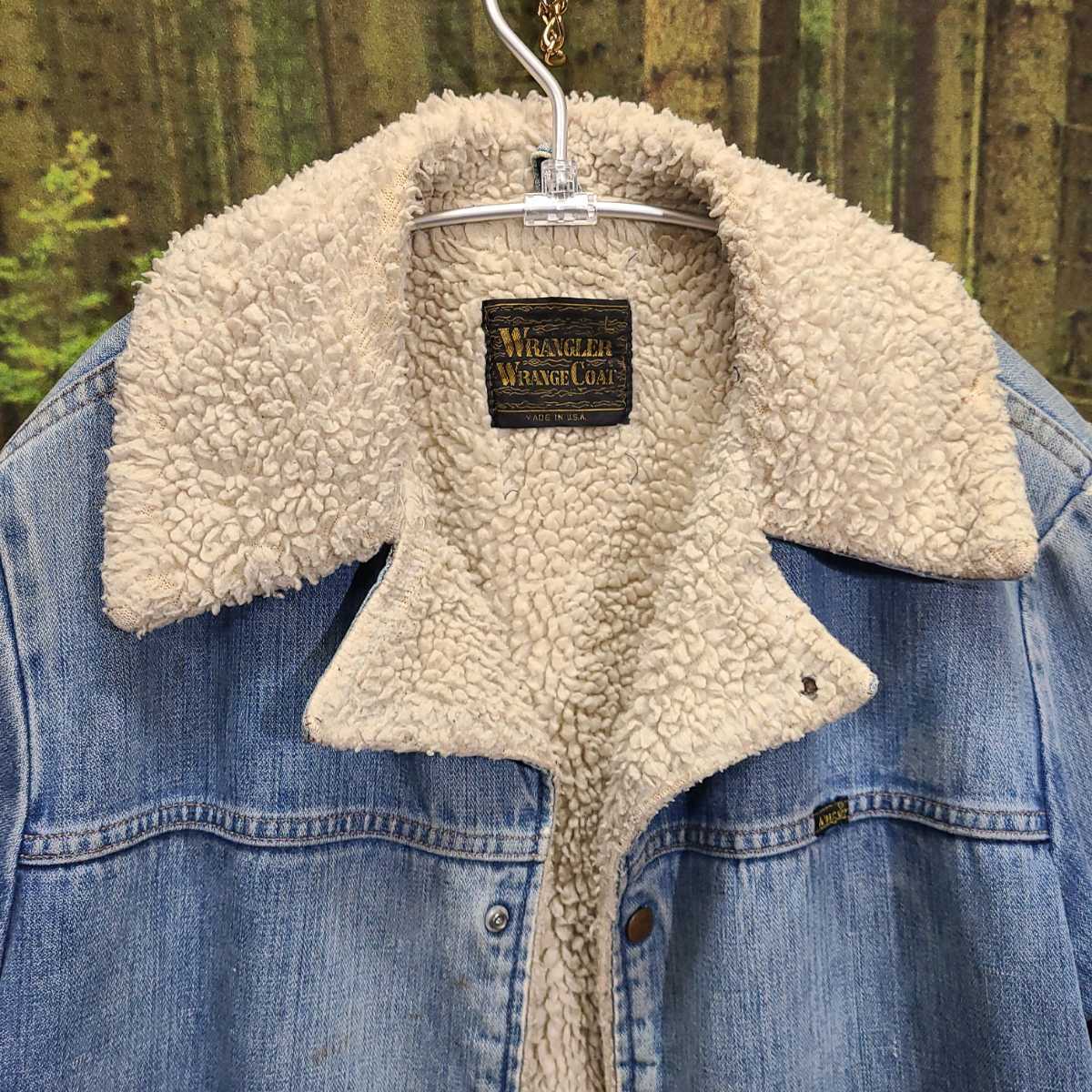 希少 70s 80s 80年代 ビンテージ Wrangler ラングラー ボアデニム 