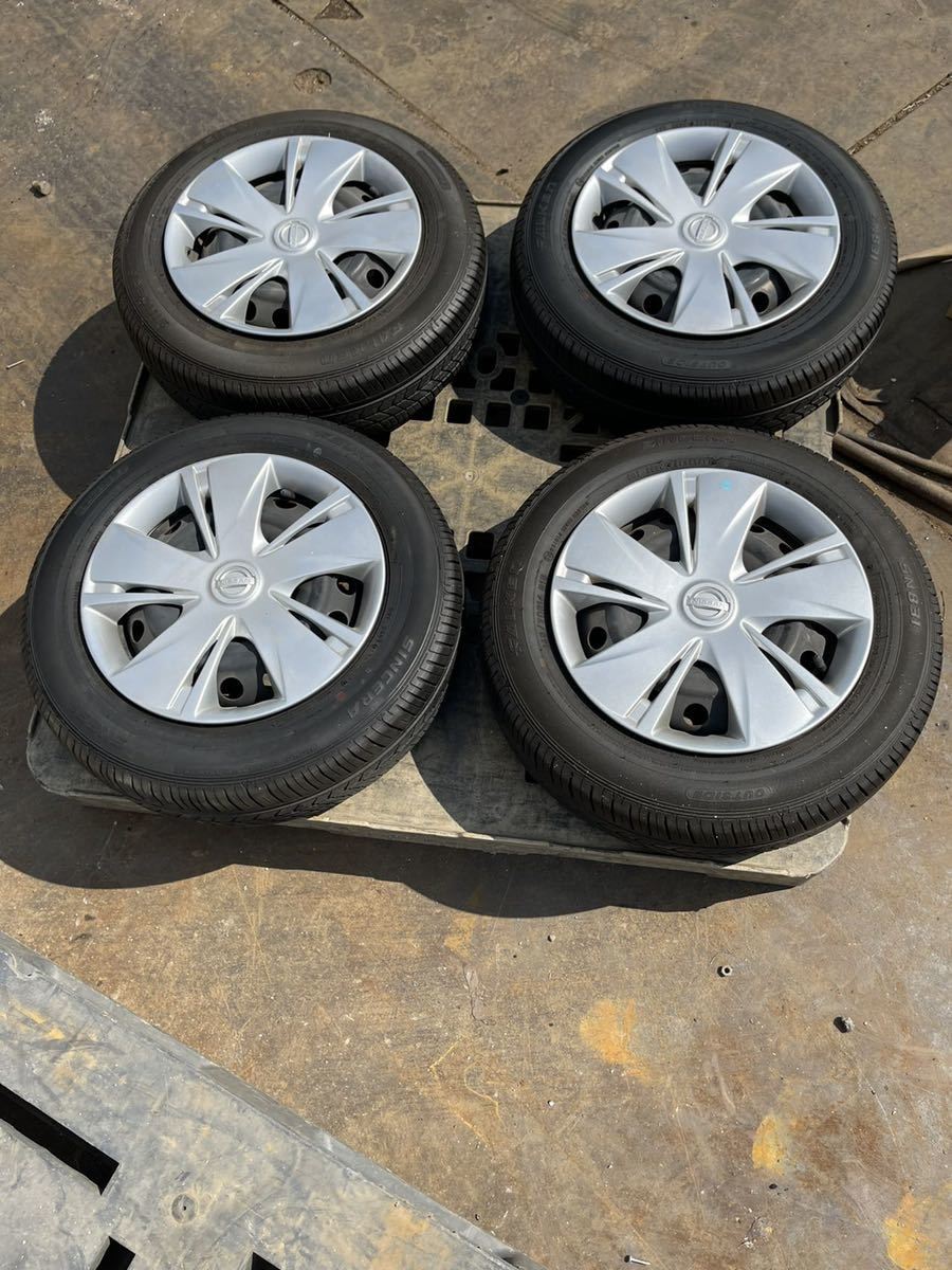 日産モコ純正14インチ シルバーアルミホイール Tire Wheel Car