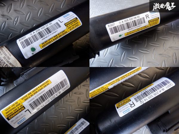 ベンツ W205 C63 AMG 前期 セダン 純正 電子制御式ダンパー ショック KW カーヴェー ハイトアジャスタブルスプリング付 サスペンション棚J2 C63 AMG S ベンツ cクラス（対応車種メーカーアウディ amgの中古品・新品