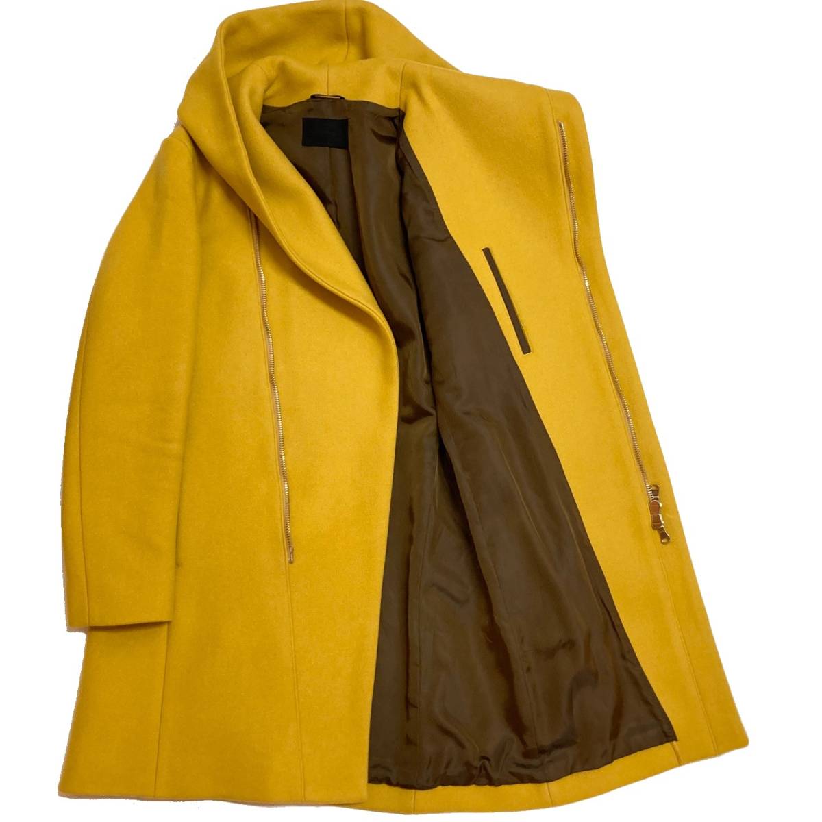 定価11万 レアカラー junhashimoto WRAP COAT 3 マスタード ジュン 