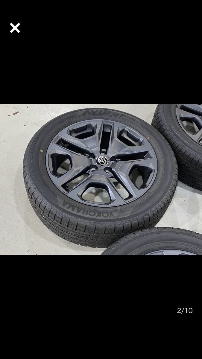 新車外し トヨタRAV4 純正19インチアルミホイールタイヤ4本セット 19 