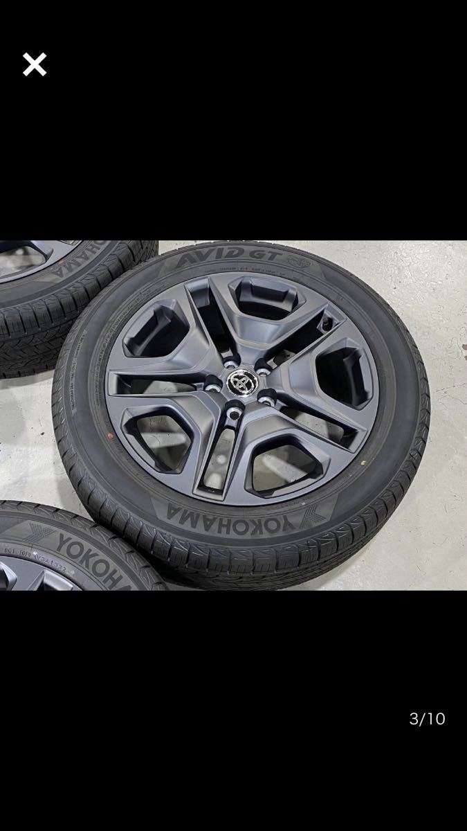新車外し トヨタRAV4 純正19インチアルミホイールタイヤ4本セット 19 