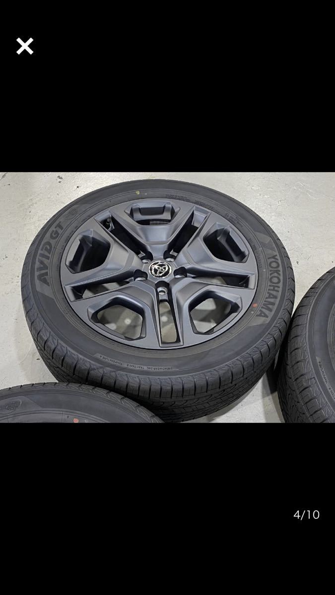 新車外し トヨタRAV4 純正19インチアルミホイールタイヤ4本