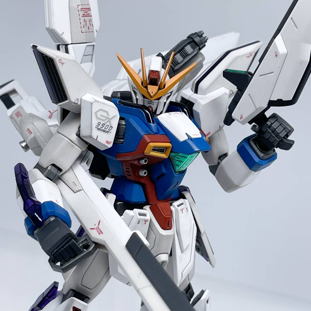 g*t様 MG ガンダムエックス GX-9900 全塗装完成品 MG GX-9900 ガンダムエックス 全塗装完成品 1⁄100 Yahoo!オークション