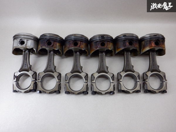 【超激得，格安】 日産純正 BNR32 BCNR33 スカイライン GT-R RB26DETT ピストン コンロッド セット 6個 05U 棚C10(エンジン部品)｜売買されたオークション情報、yahooの商品情報をアーカイブ公開 - オークファン 日産用