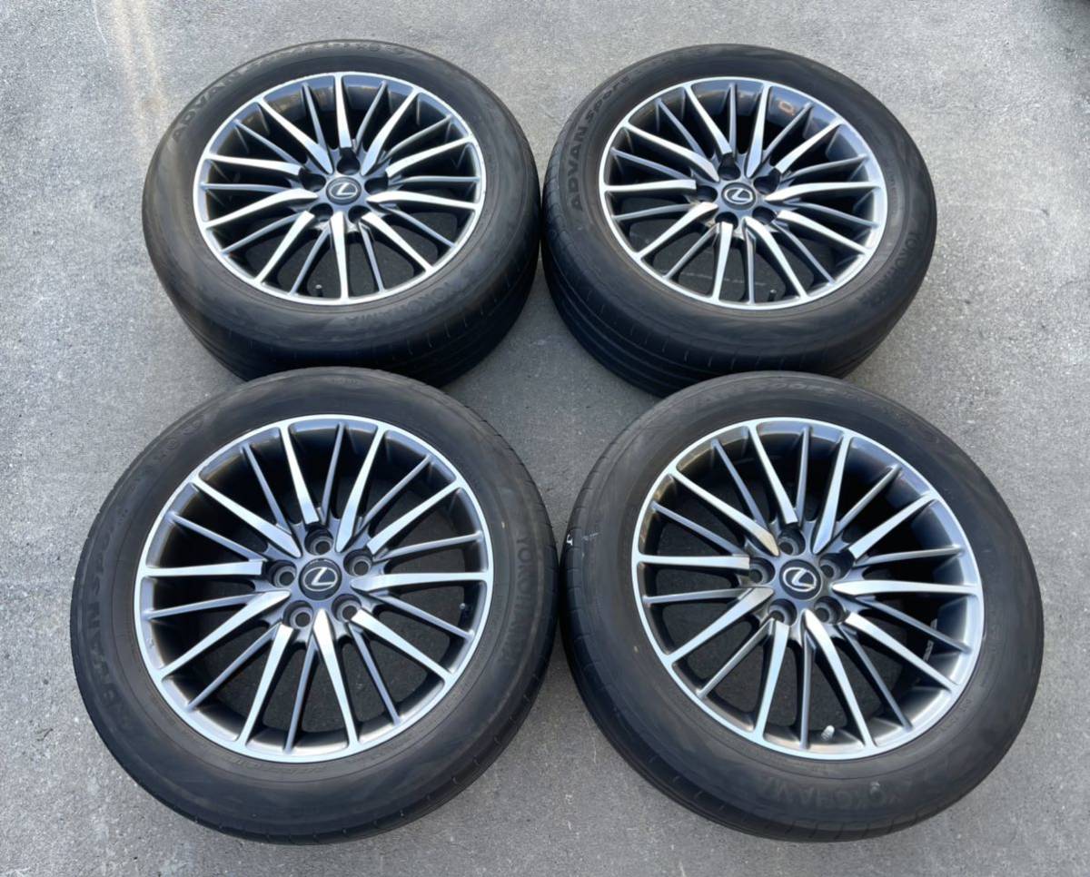 レクサス LS UVF45 LS460 LS600h Fスポーツ 純正 後期 RV743 19インチ