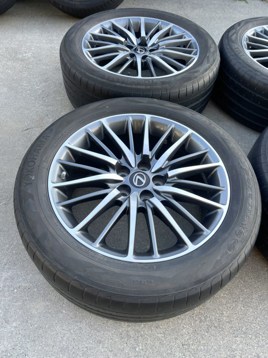 レクサス　ls460 ls600 後期　純正オプション　タイヤホイール4本セット 美品 レクサス LS UVF45 LS460 LS600h Fスポーツ 純正 後期 RV743 19
