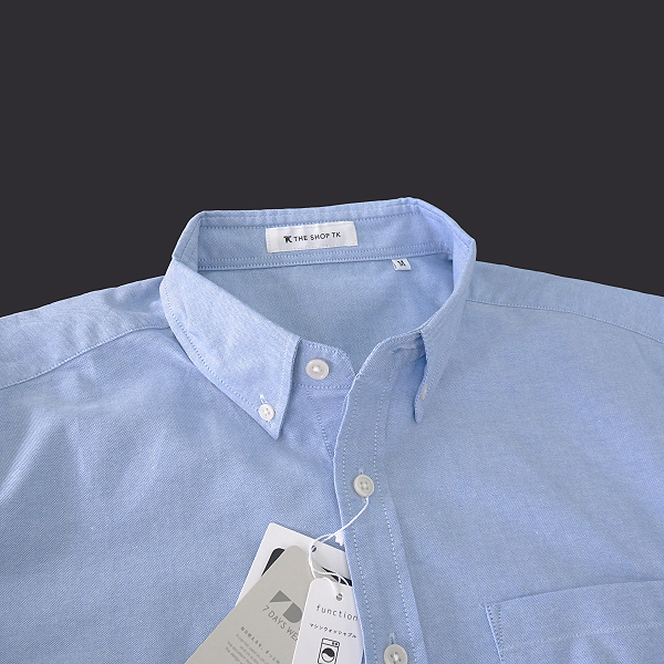 新品 タケオキクチ 7DAYS オックスフォード BD シャツ L 青 【I45078】 抗菌防臭 THE SHOP TK メンズ オールシーズン ボタンダウン タケオキクチ | TAKEO オックスフォード」に該当するメンズのシャツ&frasl;ブラウス（ブルー The Tyrwhitt